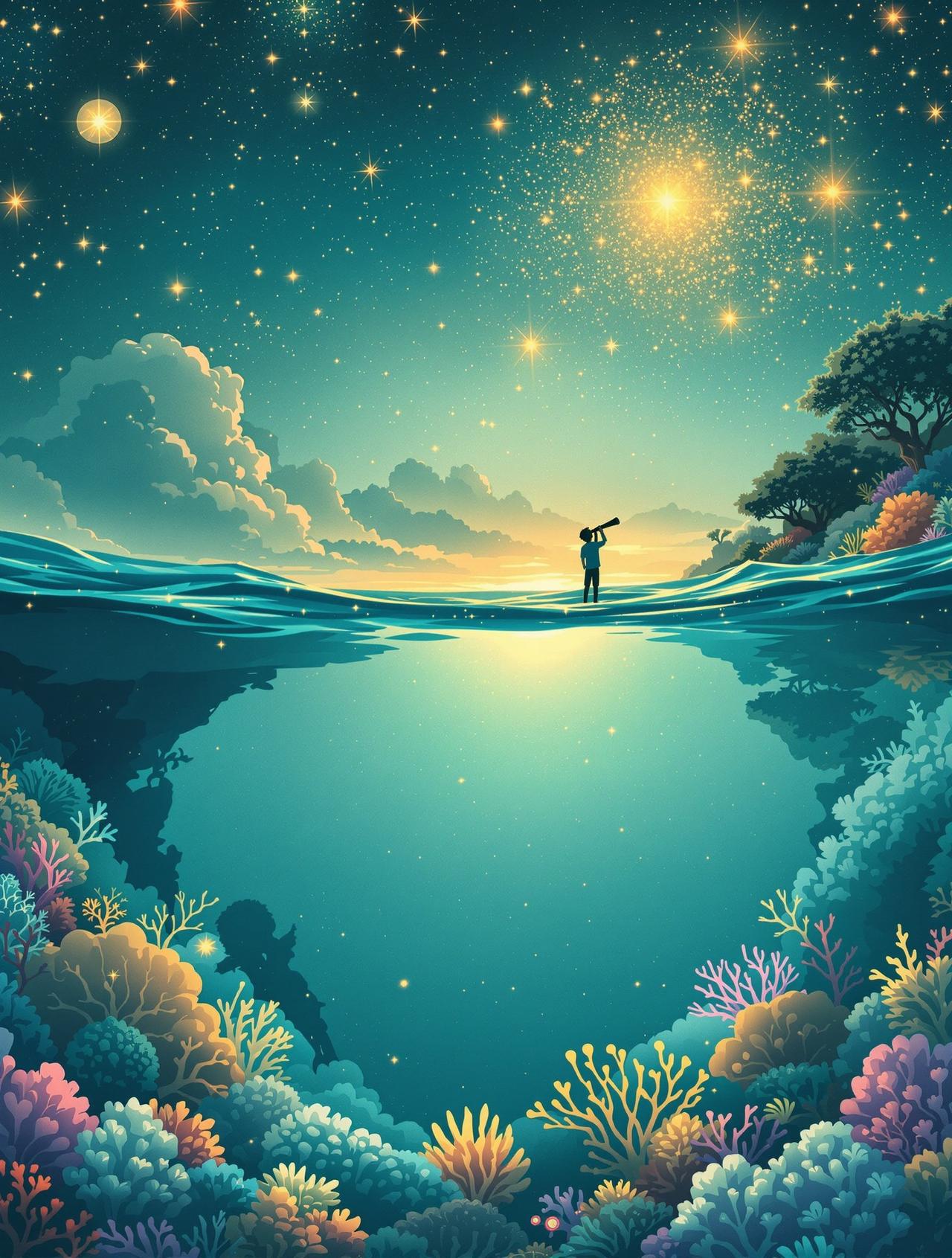 影院短剧作品 - 星与海的约定，双向奔赴题材动漫短剧